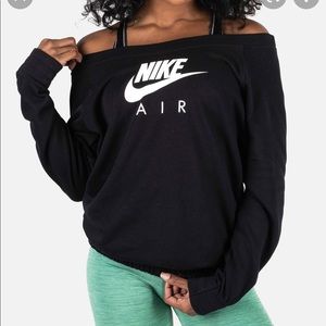 Off shoulder nike sweatshirt Clearance